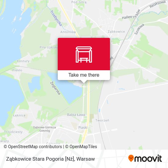 Карта Ząbkowice Stara Pogoria [Nż]