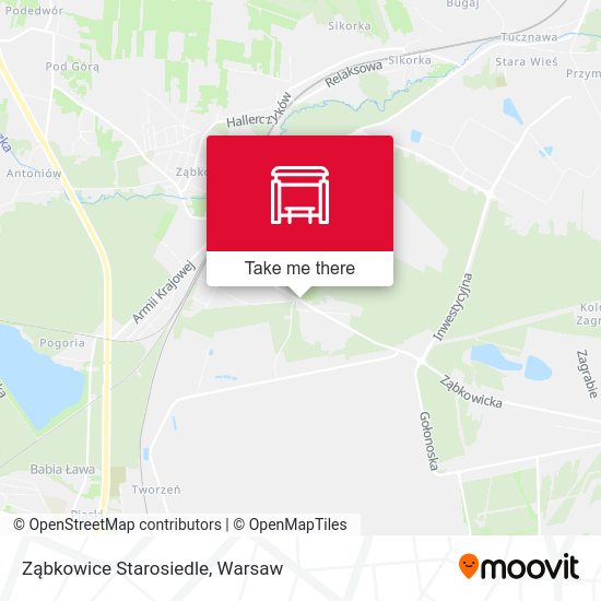 Ząbkowice Starosiedle map