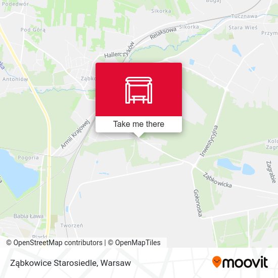 Карта Ząbkowice Starosiedle