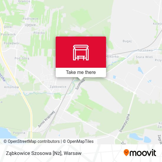 Карта Ząbkowice Szosowa [Nż]