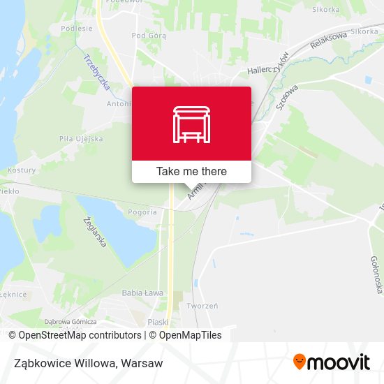 Ząbkowice Willowa map