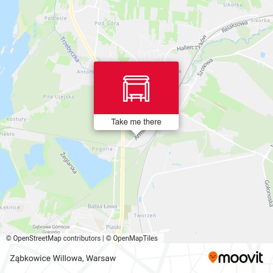 Ząbkowice Willowa map