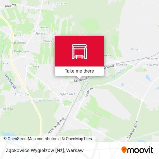 Карта Ząbkowice Wygiełzów [Nż]