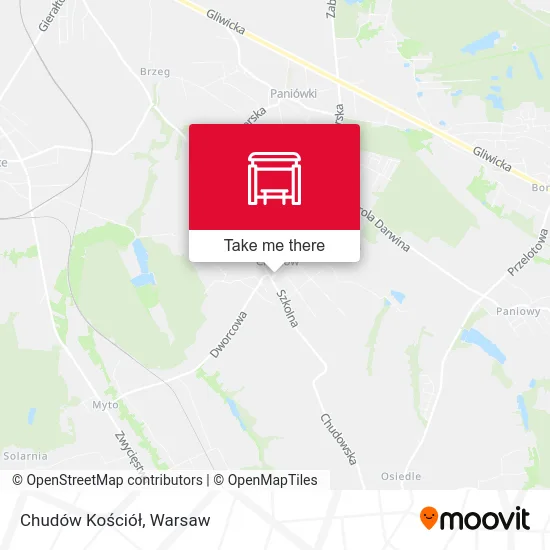 Chudów Kościół map