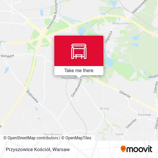 Przyszowice Kościół map