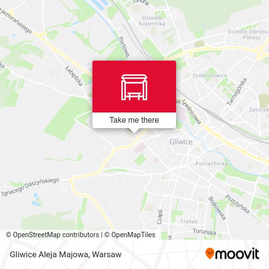 Gliwice Aleja Majowa map