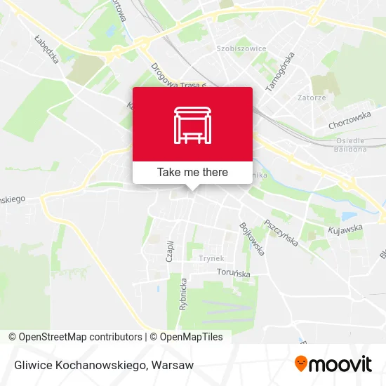 Карта Gliwice Kochanowskiego