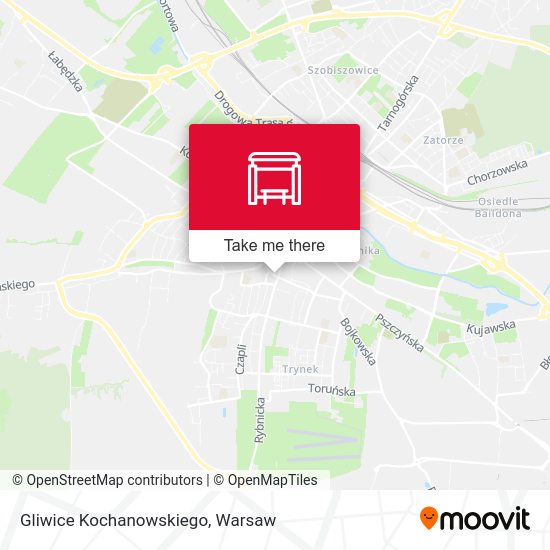 Gliwice Kochanowskiego map