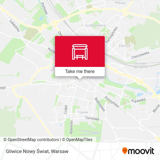 Gliwice Nowy Świat map