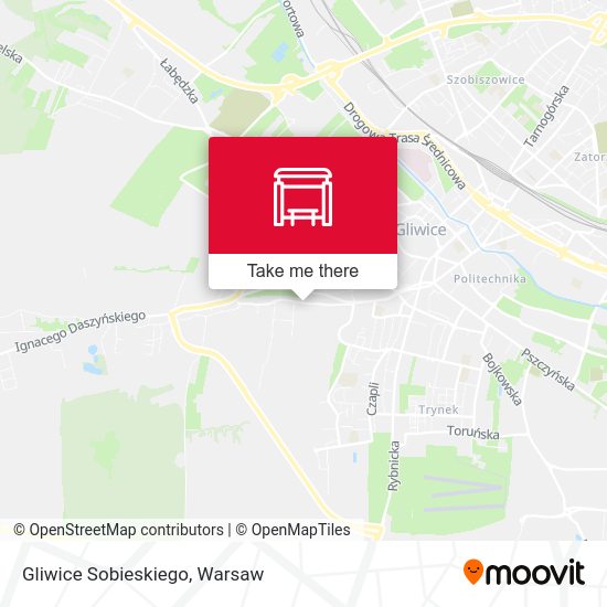 Gliwice Sobieskiego map