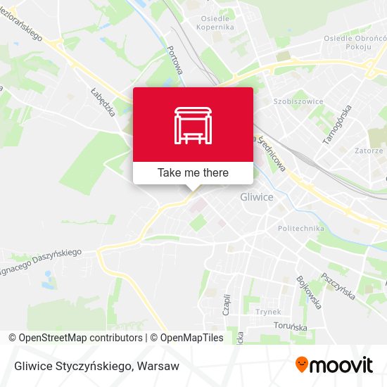 Gliwice Styczyńskiego map