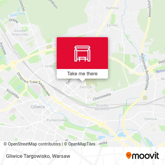 Карта Gliwice Targowisko