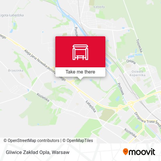 Gliwice Zakład Opla map