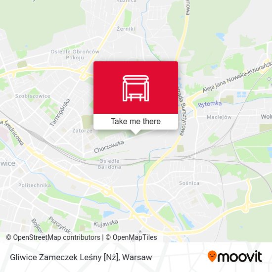 Gliwice Zameczek Leśny [Nż] map