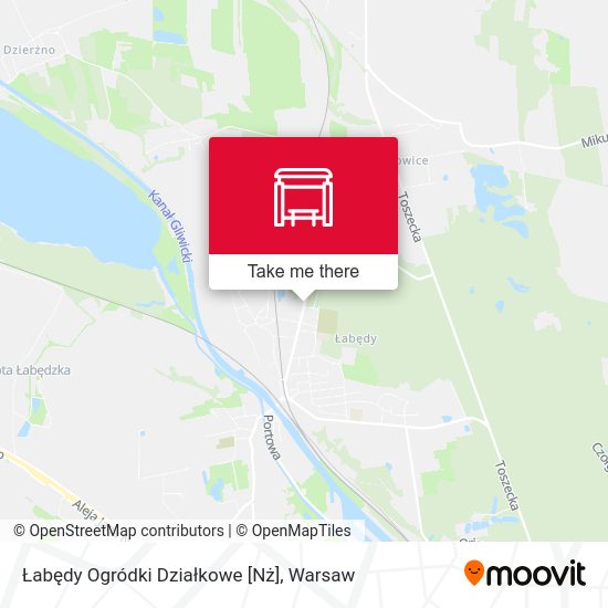 Карта Łabędy Ogródki Działkowe [Nż]