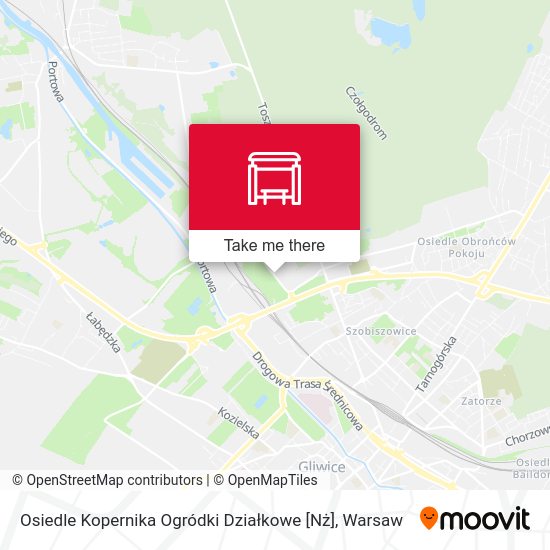 Osiedle Kopernika Ogródki Działkowe [Nż] map