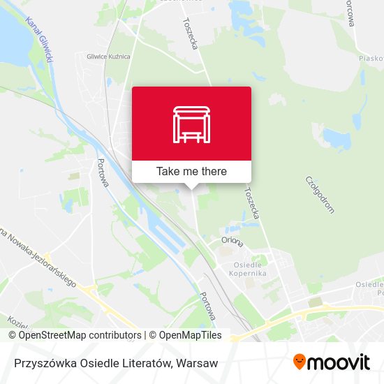 Карта Przyszówka Osiedle Literatów