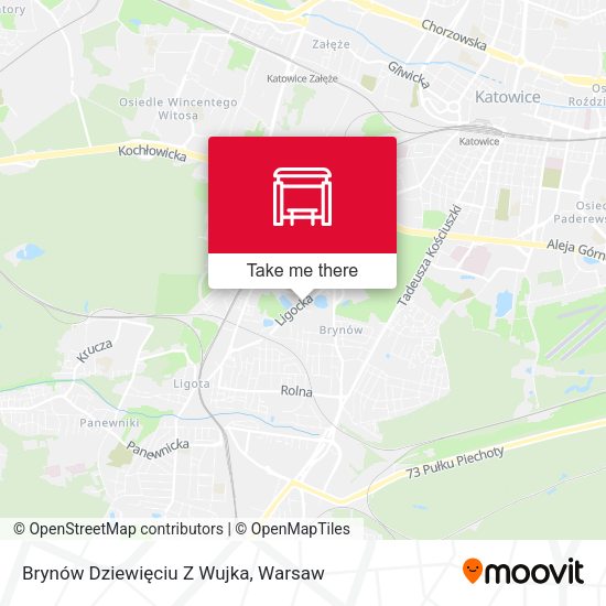 Brynów Dziewięciu Z Wujka map