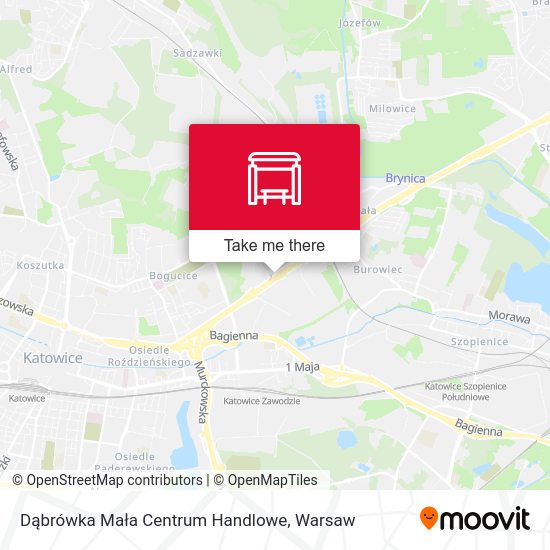 Dąbrówka Mała Centrum Handlowe map