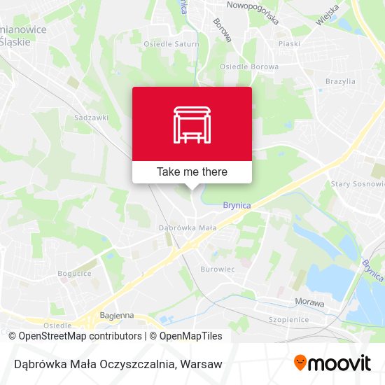 Карта Dąbrówka Mała Oczyszczalnia