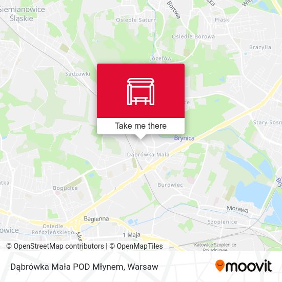 Dąbrówka Mała POD Młynem map