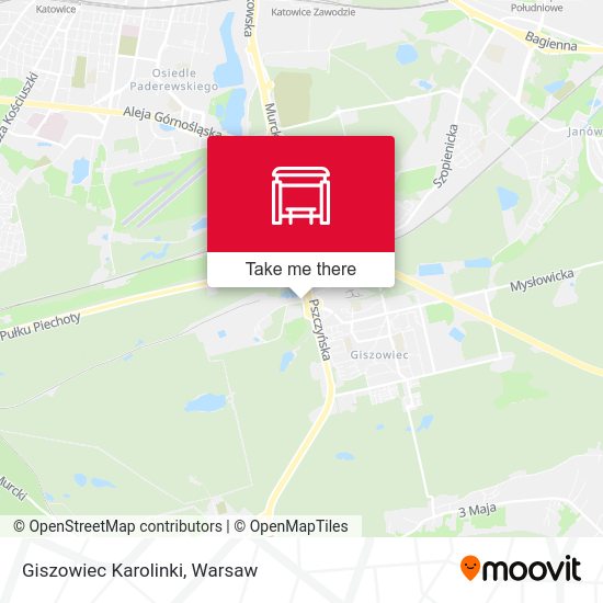 Giszowiec Karolinki map