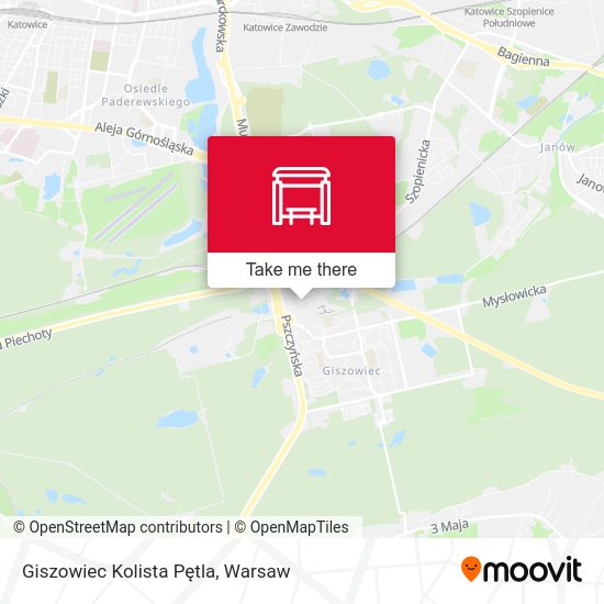 Giszowiec Kolista Pętla map