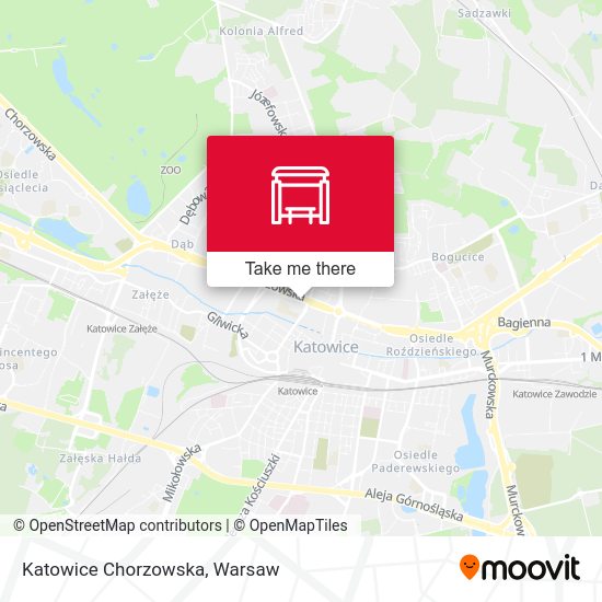 Карта Katowice Chorzowska