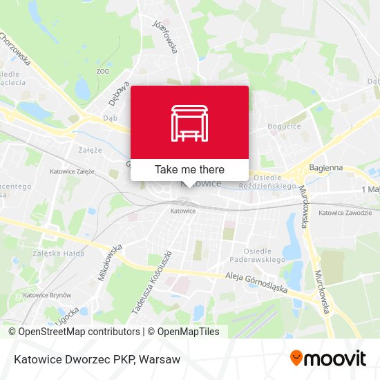 Katowice Dworzec PKP map