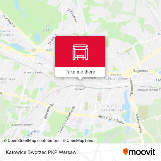 Katowice Dworzec PKP map