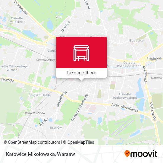 Katowice Mikołowska map