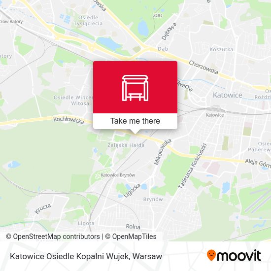 Katowice Osiedle Kopalni Wujek map