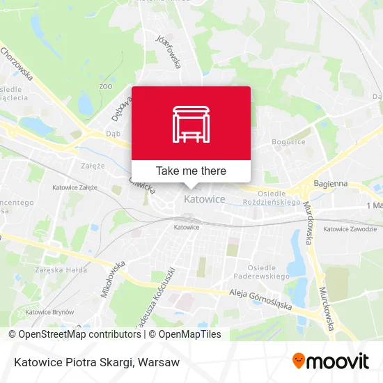 Карта Katowice Piotra Skargi