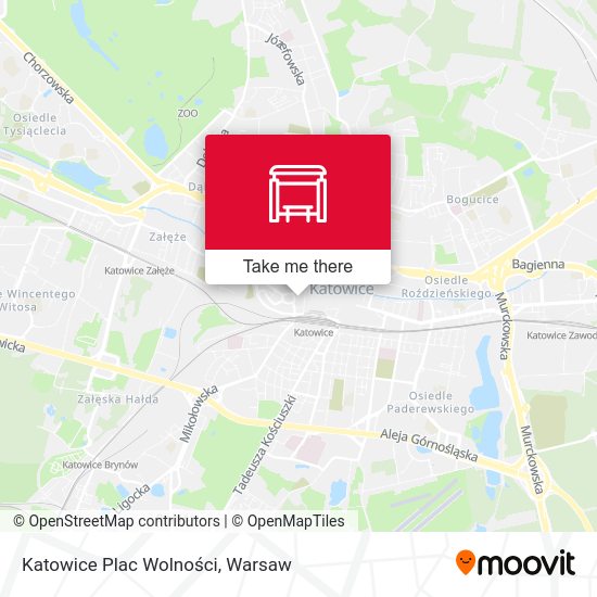 Карта Katowice Plac Wolności