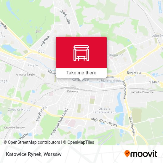 Katowice Rynek map