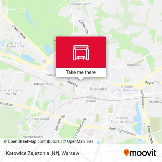 Katowice Zajezdnia [Nż] map