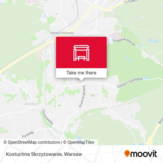 Карта Kostuchna Skrzyżowanie