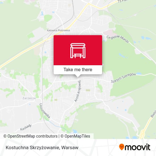 Карта Kostuchna Skrzyżowanie