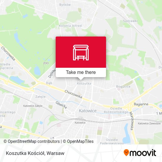 Карта Koszutka Kościół