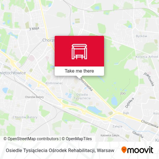 Osiedle Tysiąclecia Ośrodek Rehabilitacji map