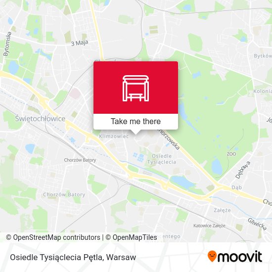 Osiedle Tysiąclecia Pętla map