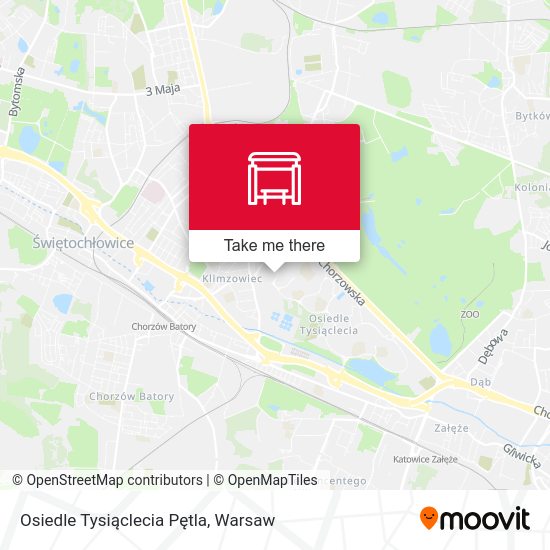 Osiedle Tysiąclecia Pętla map