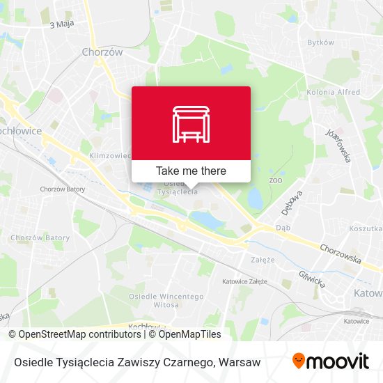 Карта Osiedle Tysiąclecia Zawiszy Czarnego