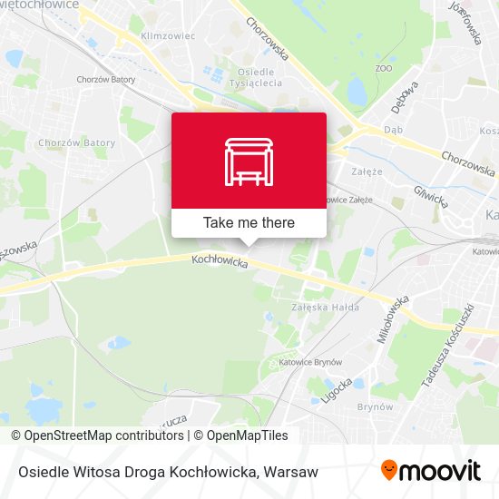 Osiedle Witosa Droga Kochłowicka map