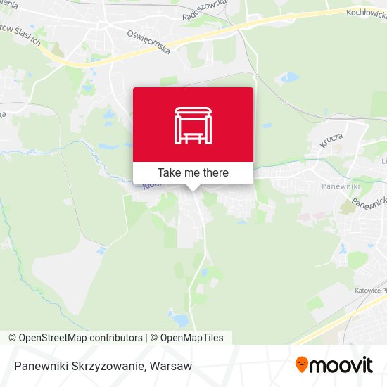 Panewniki Skrzyżowanie map