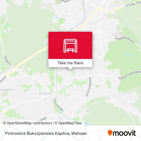 Карта Piotrowice Bukszpanowa Kaplica