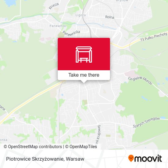 Piotrowice Skrzyżowanie map