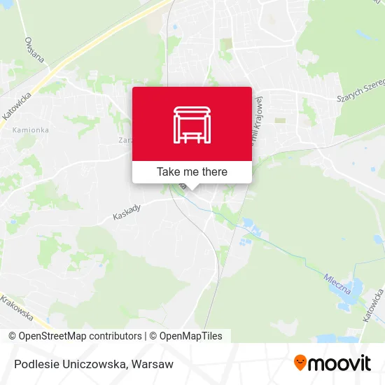 Карта Podlesie Uniczowska