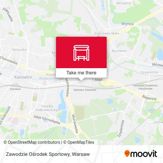 Карта Zawodzie Ośrodek Sportowy