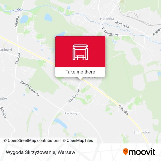 Wygoda Skrzyżowanie map